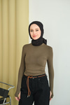 Balıkçı Yaka Body Yeşil