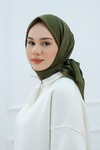 Bambu Kraş Eşarp  Haki Yeşil