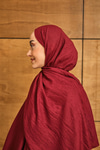 Bambu Kraş Şal Bordo