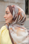 Batik Desen Soft Şal Kahverengi