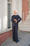 Begonya Takım Lacivert