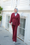 Beıge Takım Bordo