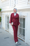 Beıge Takım Bordo