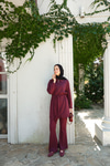 Bel Bağlamalı Takım Bordo