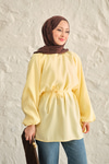 Bel Bağlamalı Tunik Sarı