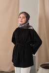 Beli Lastikli Tunik Siyah