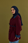 Candy Desen Şal Lacivert