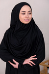 CANTALI TEK PARCA NAMAZ ELBISESI Siyah