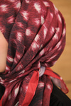 Ceylan Desen Eşarp Bordo