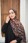 Ceylan Desen Şal Kahverengi
