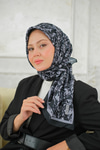 Çınar Desen Soft Şal Siyah