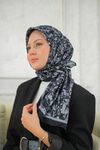 Çınar Desen Soft Şal Siyah