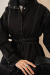 Çıtçıtlı Gabardin Takım Siyah