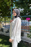 Çizgili Salaş Gömlek Siyah-Beyaz