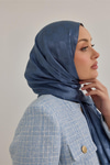Dama Monogram Şal kot mavi