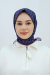 Desenli Soft Eşarp Mürdüm