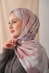 Desenli Soft Şal Pudra