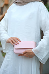 Dikdörtgen Minimal Omuz Çantası Pembe