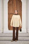 Düz Oversize Gömlek Krem