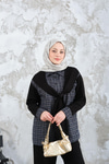 Ekose Desen İkili Takım Siyah
