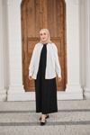 Garni Detay İçlik Elbise Siyah