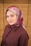 Gök Bulut Desen Eşarp Bordo