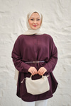 Hakim Yaka Basic Gömlek Mürdüm