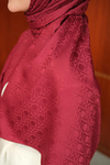 Jakar Şal Bordo