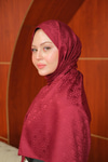 Jakar Şal Bordo