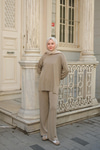 Kaftan Basic Takım Krem