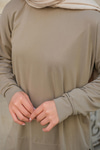 Kaftan Basic Takım Krem