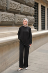 Kaftan Basic Takım Siyah