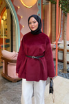 Kemer Detay Tunik Bordo