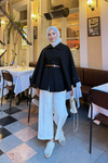 Kemer Detaylı Panço Siyah