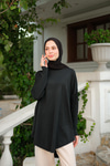 Kol Lastik Detay Tunik Siyah