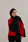 Lap Desen Şal Siyah