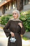 Minimal Omuz Çantası Gümüş