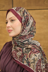 New Bahar Soft Şal Bordo