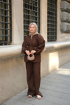 Olivia İncili Takım Kahverengi