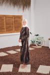 Ön Bağlama Detay Şifon Elbise Siyah