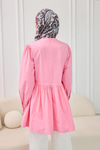 Önden Bağlamalı Bluz Pembe