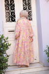 Papatya Desen Elbise Pembe
