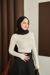 Parmak Geçirmeli Body Beyaz
