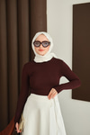 Parmak Geçirmeli Body Bordo