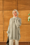 Polo Yaka Tunik Gri