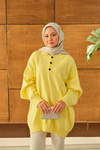 Polo Yaka Tunik Sarı