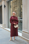 Rhanna Elbise Bordo
