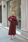 Rhanna Elbise Bordo