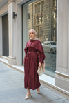 Rhanna Elbise Bordo