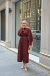 Rhanna Elbise Bordo